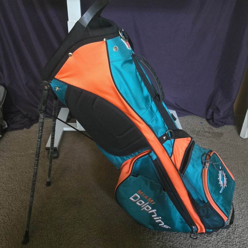Wilson NFL Miami Dolphins Golf Bag Adjustable Straps, New Unused
